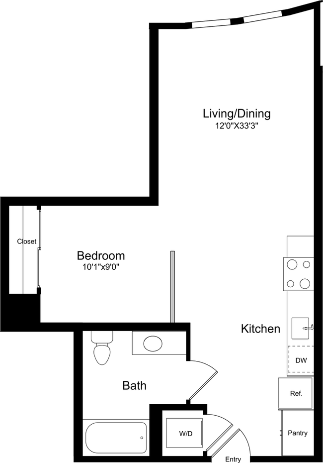 S1 - Curved 2-221 floor plan